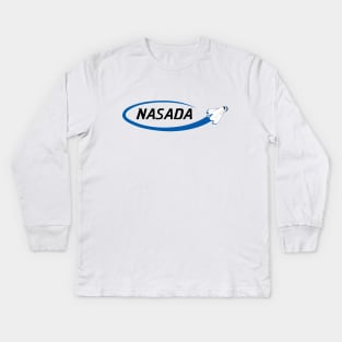 PR In Space NASADA Logo Kids Long Sleeve T-Shirt